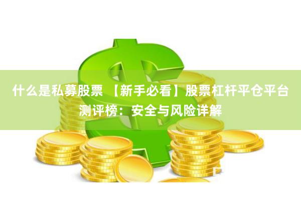 什么是私募股票 【新手必看】股票杠杆平仓平台测评榜：安全与风险详解